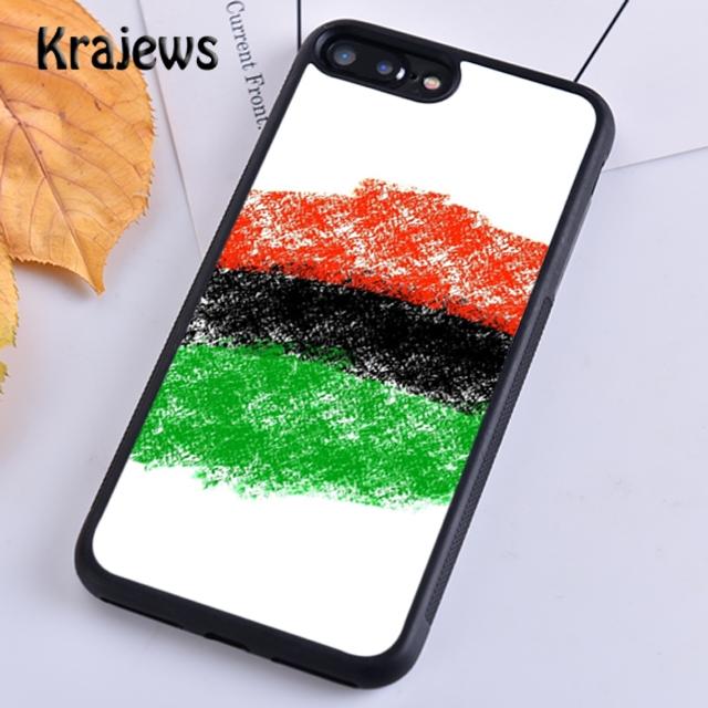 Мягкий чехол для телефона Krajews Pan African Flag для iPhone 14 5 6s 7 8 plus X XR XS 11 12 13 pro max Samsung Galaxy S21 S22 ultra