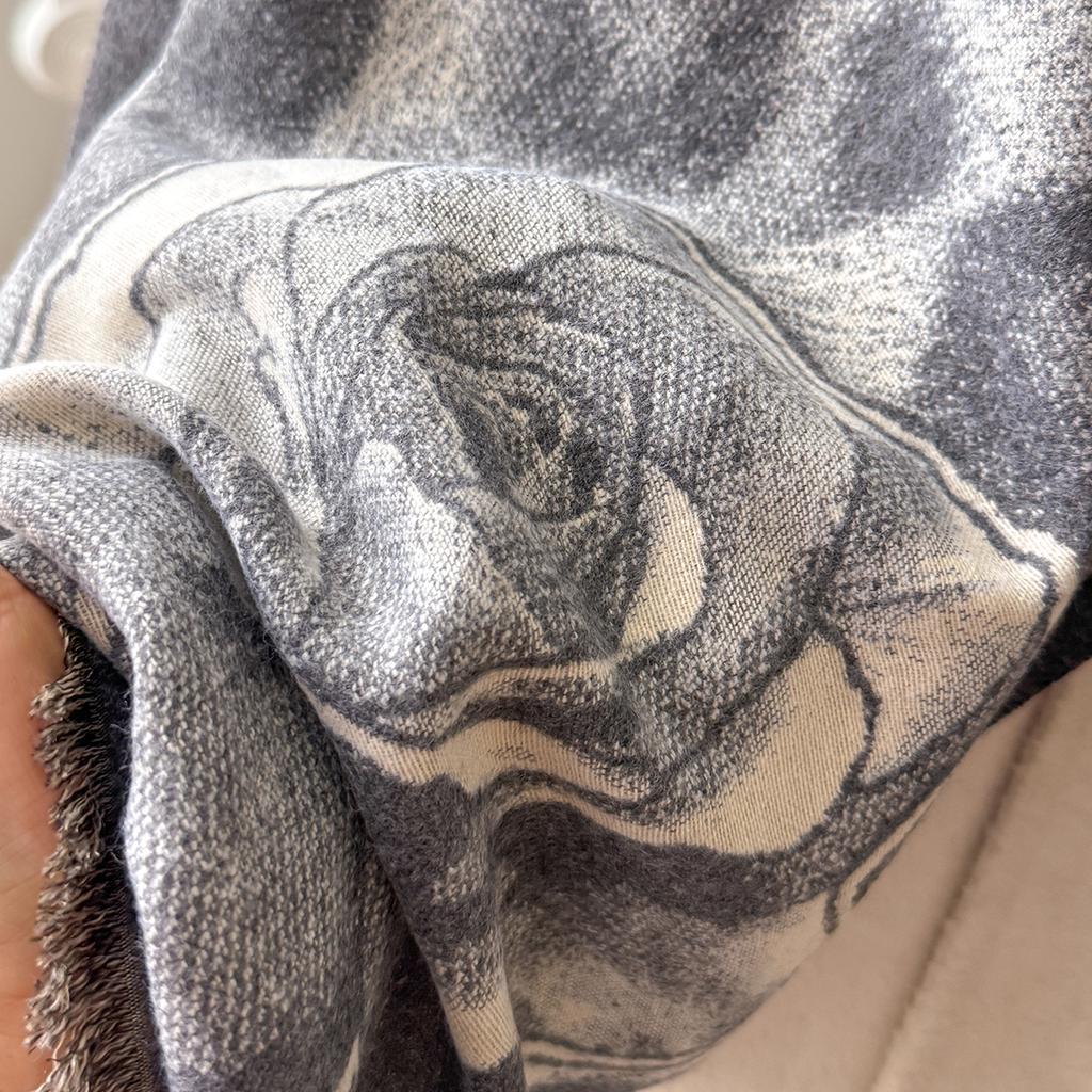 Элегантные женские шарфы с розовым леопардовым принтом Зимний теплый пашмина Двусторонние женские шали Толстое одеяло Накидки Платок Шарф