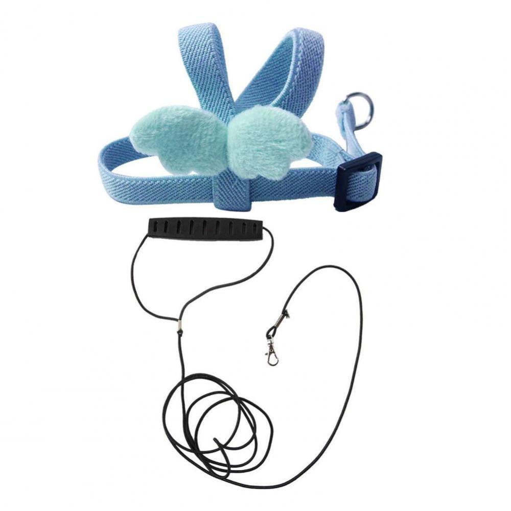Cute Wing Design Pet Parrot Harness Adjustable Parrot Flying Rope Training Harness Rope  Outdoor
