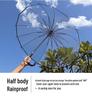 EVO Custom Transparent Eco-Friendly Automatic Umbrella with Long Handle - Perfect for Advertising and Gifts