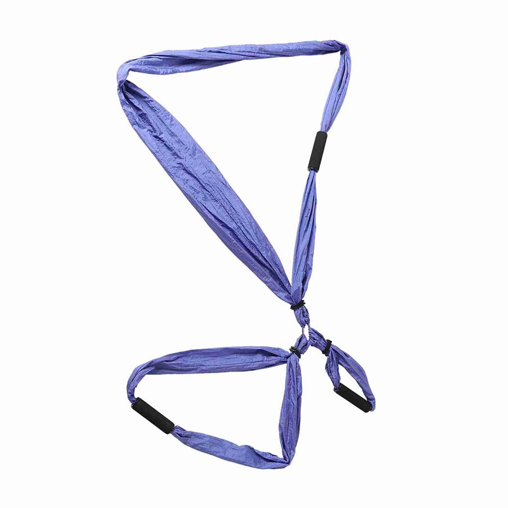 Aerial Fitness Hanging Grip Inversion Trapeze Swing Sling Hammock(Blue Green)