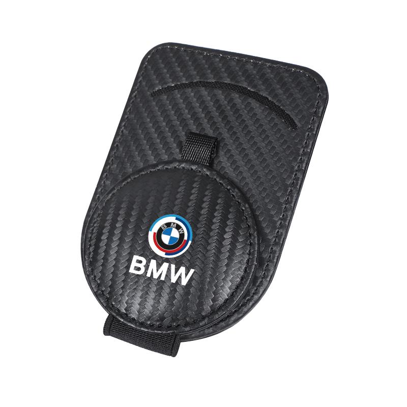 PU Leather Car Glasses Clip Multifunction Sun Visor Magnetic Eyeglasses Clip For BMW G80 G06 G07 G42 G14 G15 G16 M5 F20 Stickers npbf16