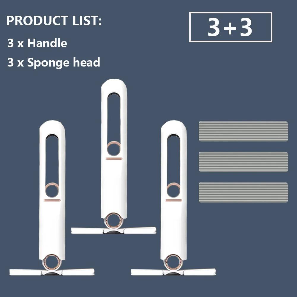 8/24 шт. Мини-швабра с отжимом, мини-швабра, инструменты для уборки кухни и автомобиля, швабры с функцией самоотжима, складные швабры для уборки дома и мытья пола