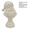 Santa Claus Head Figurine Father Christmas Statue Resin Sculpture Home Office Holiday Party Desktop Decoration Ornament