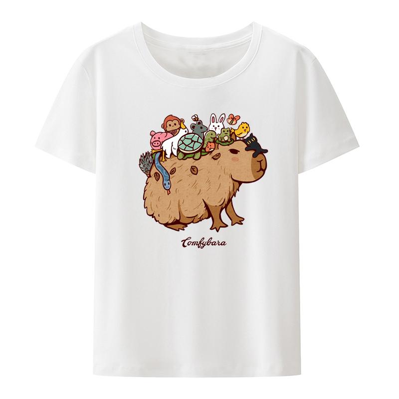 Comfybara Graphic Print Tshirt Funny Tee Humor Oneck Loose Casual Camiseta Hombre Novelty Hipster Tops Koszulki Creative Cool