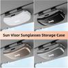 For Jeep Car Sun Visor Glasses Case Holder Protective Organizer For Jeep Grand Cherokee Wrangler JK Gladiator Compass Renegad