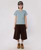 BOUNDARY Double-Tuck Classic Logo Backpack Patch Bermuda Shorts [Brown]