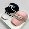 Бейсболка Лента Бант KFashion Стиль Корейские Женщины Мужчины Ее Его Для Свежих Кепок Кепки Козырьки Солнцезащитные Нишевые Ins Дышащая Snapback Универсальная Мода