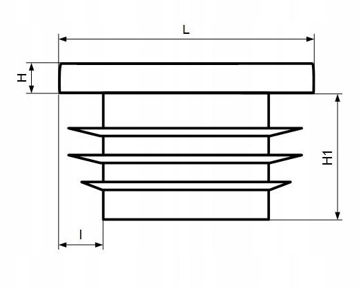 Internal cap for profile, pillar, roof 60x60, 100 PCS, ANTHRACITE