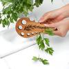 1/2Pcs 8-Hole Herb Stripper Tool Wooden Quick Kale Chard Vegetable Leaf Stripping Tool Stem Remover Separator Kitchen Gadgets