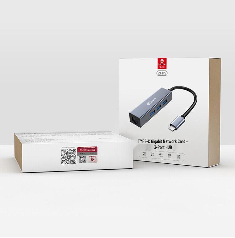Biaze USB-C to Gigabit Ethernet Adapter for Laptop
