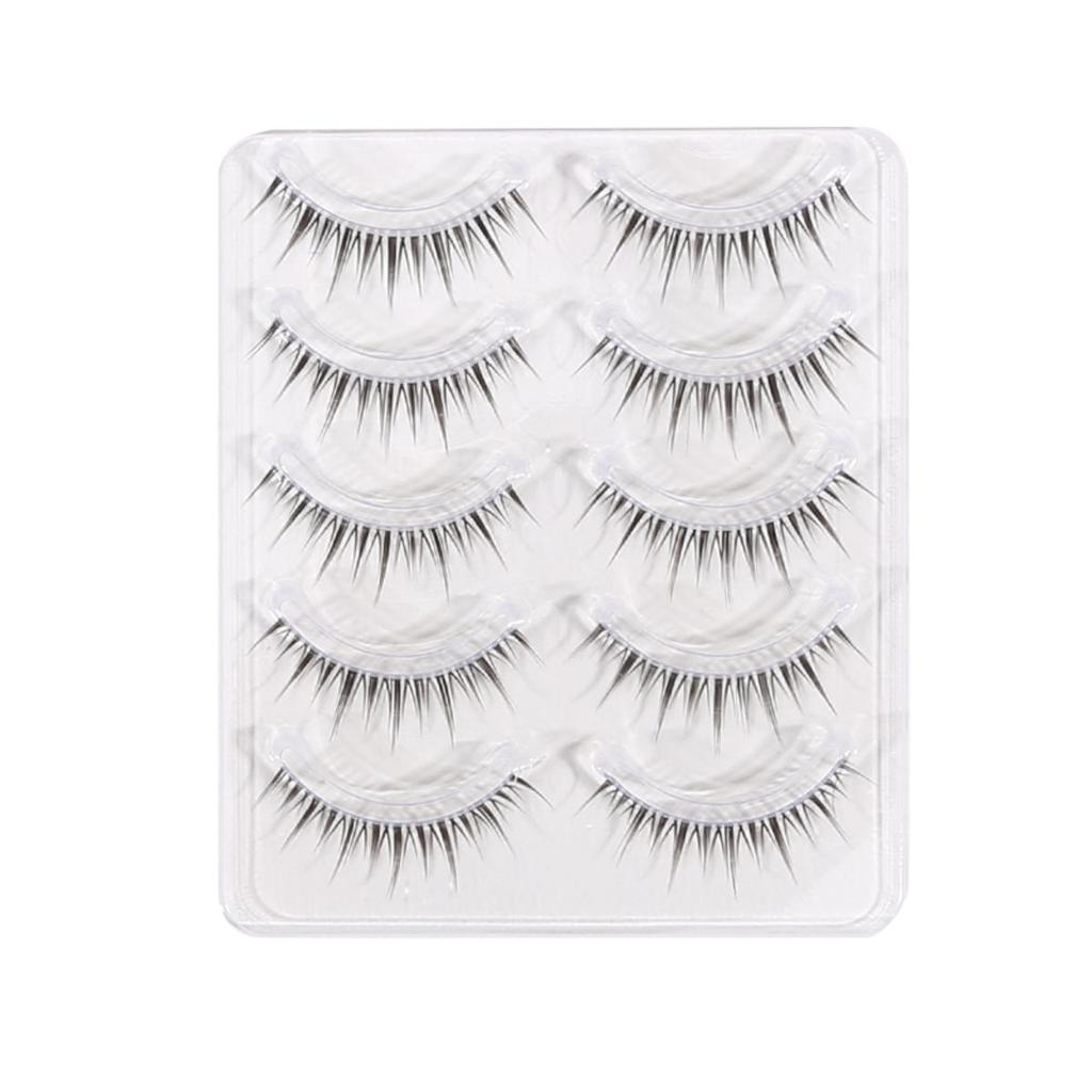 5 пар натуральных накладных ресниц макияж искусственные ресницы для девушек и женщин DIY наращивание ресниц косплей косметика инструмент для красоты