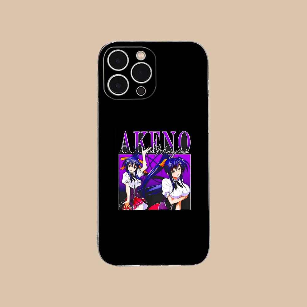 Чехол для телефона High School DXD Акено для iPhone 16 15 14 13 12 11 X XR XS 8 6 Pro Max Plus Mini Прозрачный Цветная Печать Роскошный Красивый