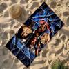 2pac Customizable Name Beach Towel Super Soft & Absorbent For Beach Bathroom Outdoor Swimming Pool Camping Picnic Yoga Diving Vacation Accessories
