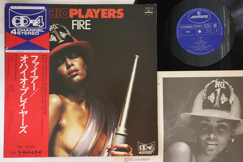 LP Record OHIO PLAYERS - Fire 4DX54 MERCURY Japan Obi Soul/Funk Used