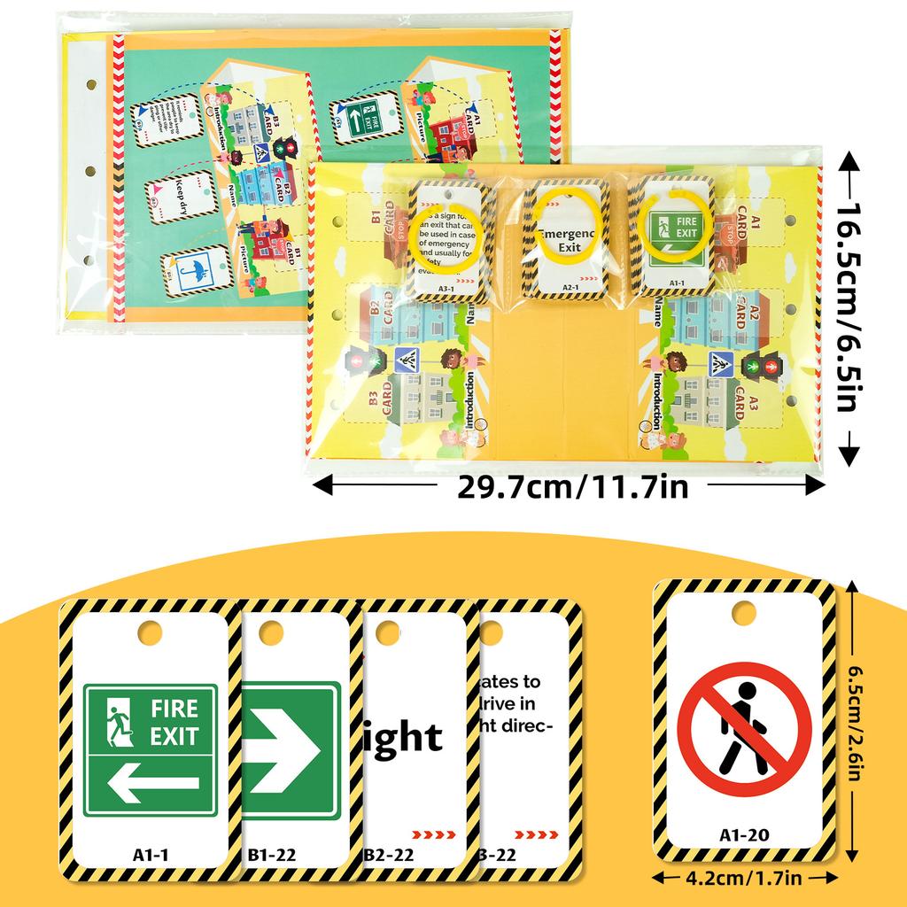 72 дорожных знака, настольные обучающие карточки для детей, графические и английские интерактивные трехмерные карточки для родителей и детей