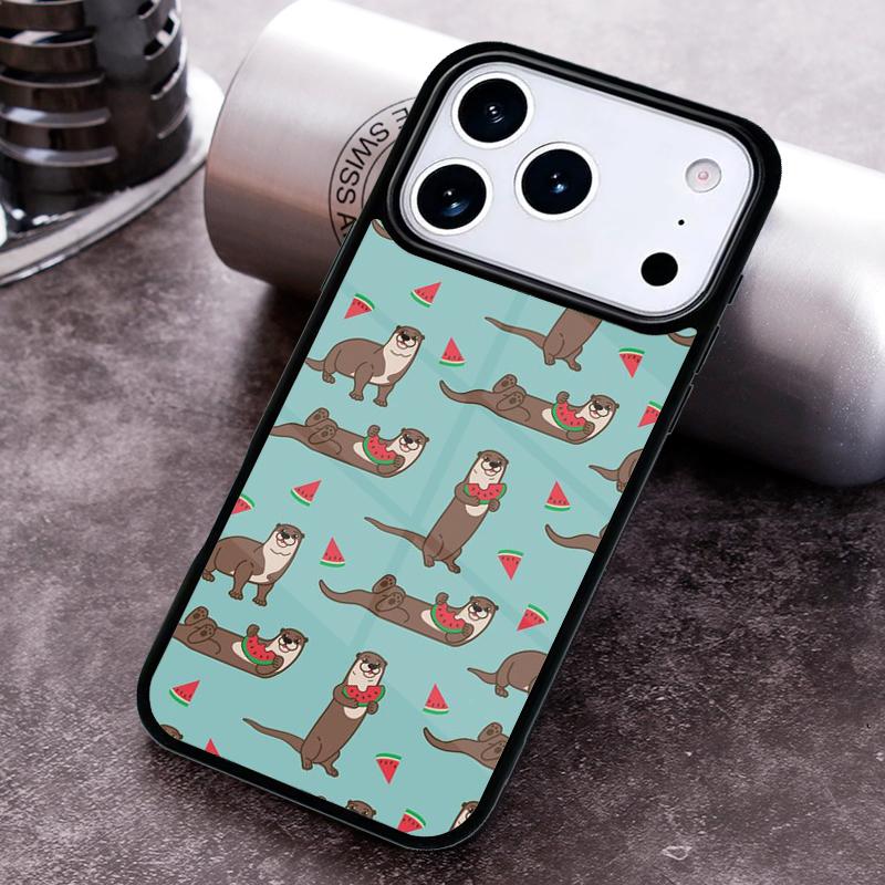 Чехол для телефона с узором морской выдры для iPhone 17, 16e, 15, 14, 13, 12, 11, Mini, Pro, MAX, мягкий силиконовый чехол