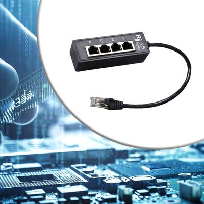 RJ45 Ethernet-сплиттер-кабель-адаптер, сетевой удлинитель с 1 по 4 порта, быстрая скорость для дома и офисов