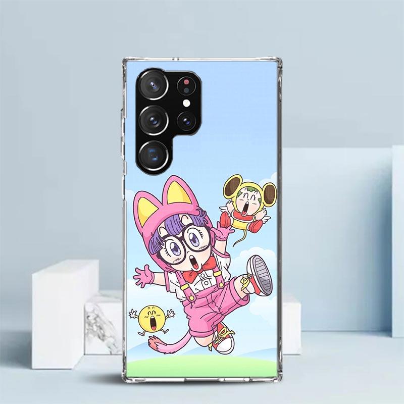 Arale Dr Slump Phone Case For Samsung Galaxy S24 S25 Edge S26 Ultra S22 S23 Plus S21 + S20 FE Soft TPU Back Cover Galaxy S22 S23