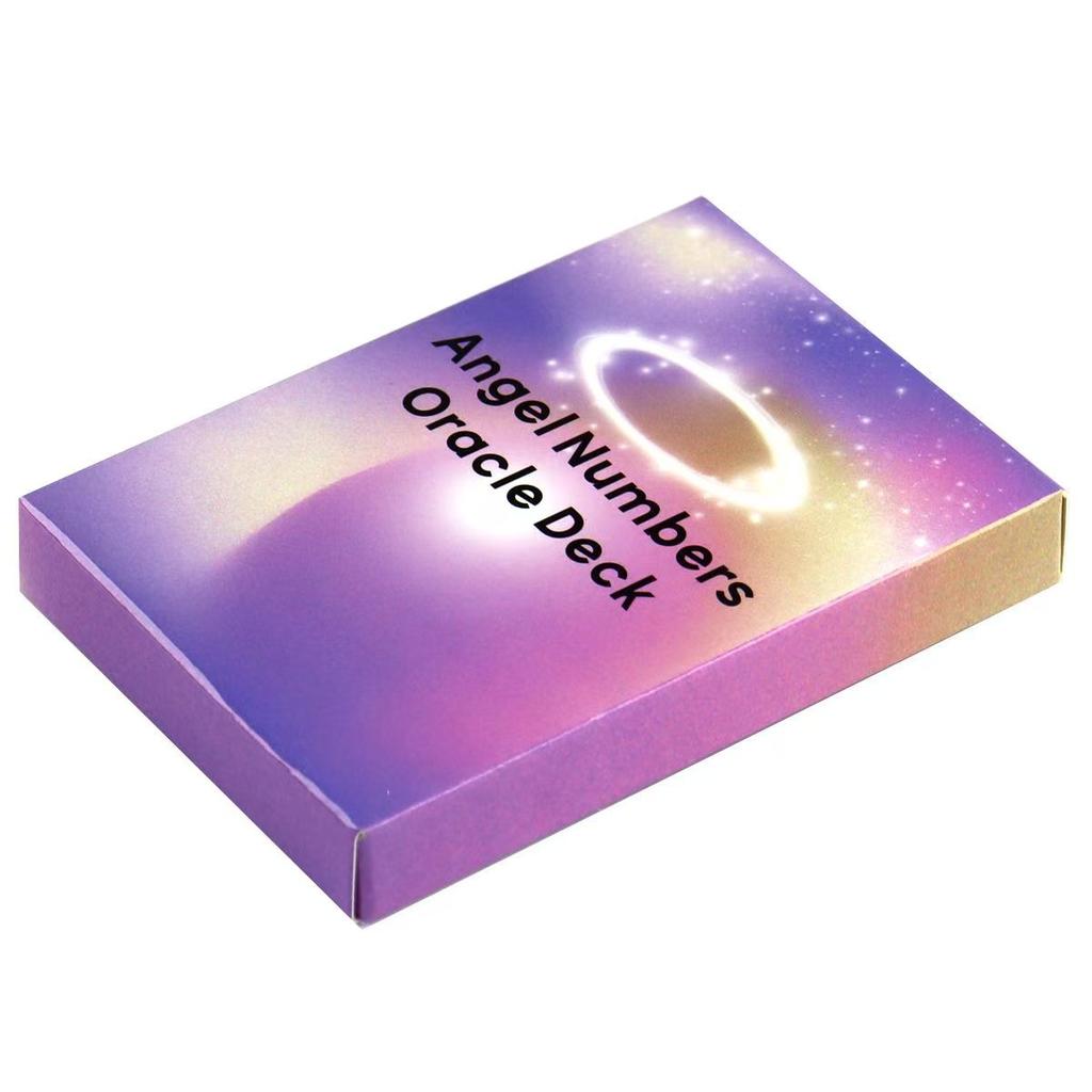 Колода оракула с числами ангелов 10,4*7,3 см, 40 шт., карты нумерологии для получения божественного руководства