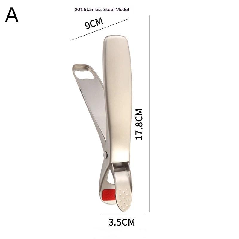 201 Stainless Steel Bowl Clip Kitchen Supplies Household Casserole Tray Lifter Steamer Silicone Clip Anti-scalding