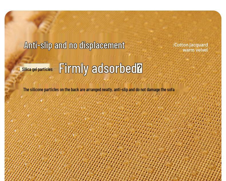 Нескользящий чехол на диван из шерсти ягненка: Толстая, цельная подушка для осени и зимы