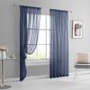1pc Modern Solid Colour Sheer Curtain, Rod Pocket Curtains for Living Room Bedroom, Home Decoration, French Window Screen
