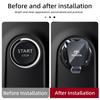 LATE7 Car Engine Start Button Protective Cover Push Button Stickers For Toyota Corolla Yaris Camry Prius RAV4 CHR Hilux Accessories