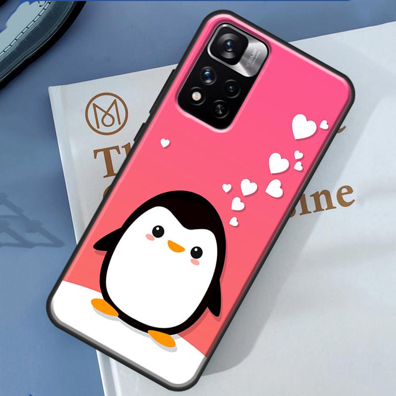 Чехол-пингвин для Xiaomi Redmi Note 13 12 11 9 10 14 Pro 9S 10S 11S 12S Redmi 14C 10C 12C 13C