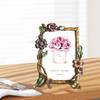 Flower Picture Frame, 4x6 Frame ,Vintage Style Small Floral Photo