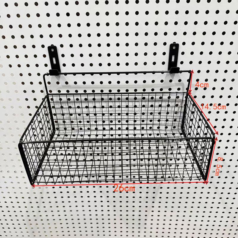 Eco-Friendly Odorless Metal Pegboard with No-Drill Hanging Baskets
