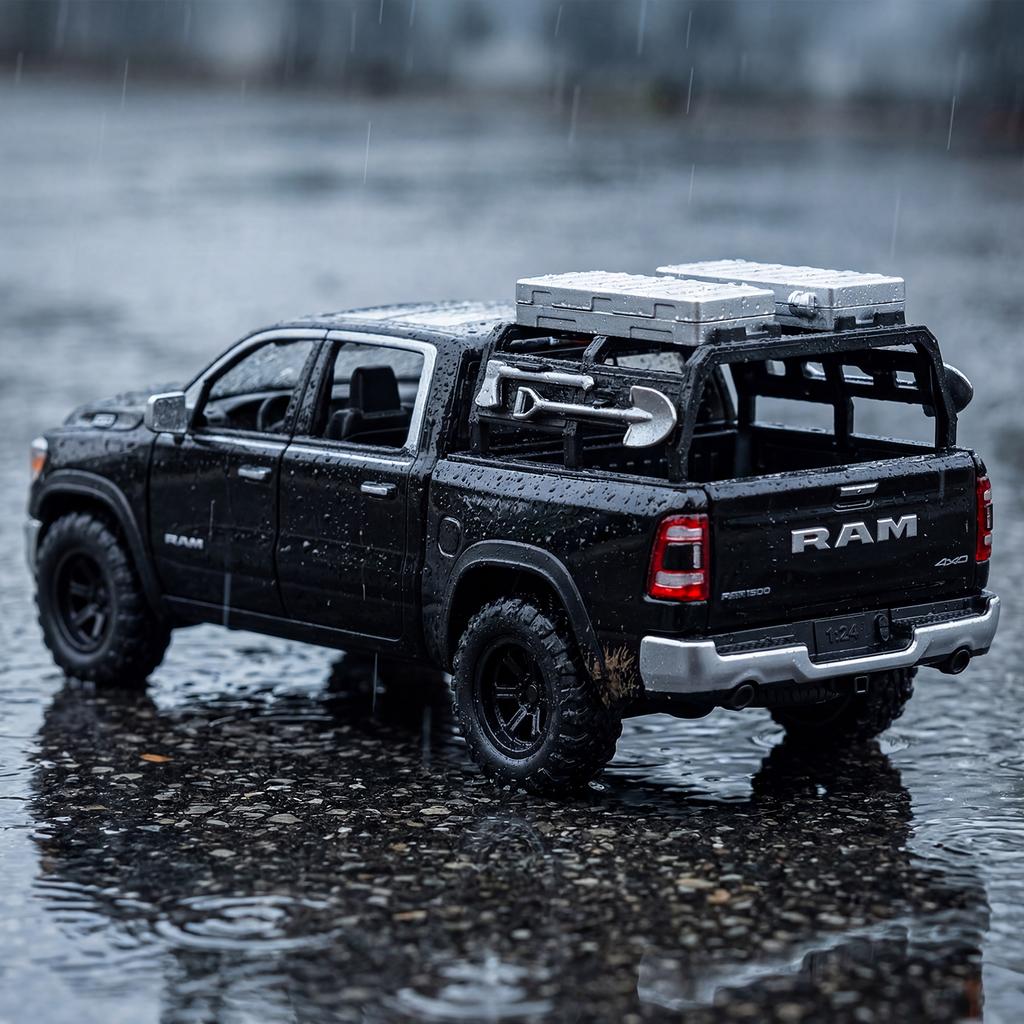 1:32 Пикап Dodge Ram 1500 TRX Mammoth Модифицированный Внедорожный Модель из Сплава Металлическая Литая Модель Автомобиля Декорации для Настольного Дисплея