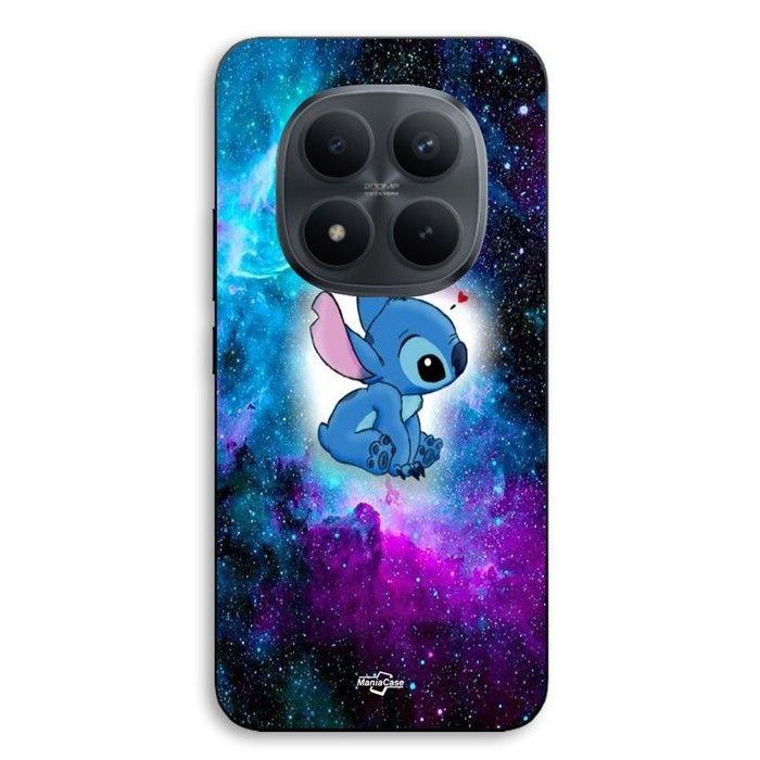 Coque de téléphone - MANIACASE - Xiaomi Redmi Note 15 Pro 5G - Silicone TPU - Stitch Ohana espace coloré - Noir