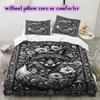 Black white animals Pattern Bedding,Quilt Set Quilt Cover Pillowcase Home Birthday Gift (1*duvet cover+2*pillowcase,without core)