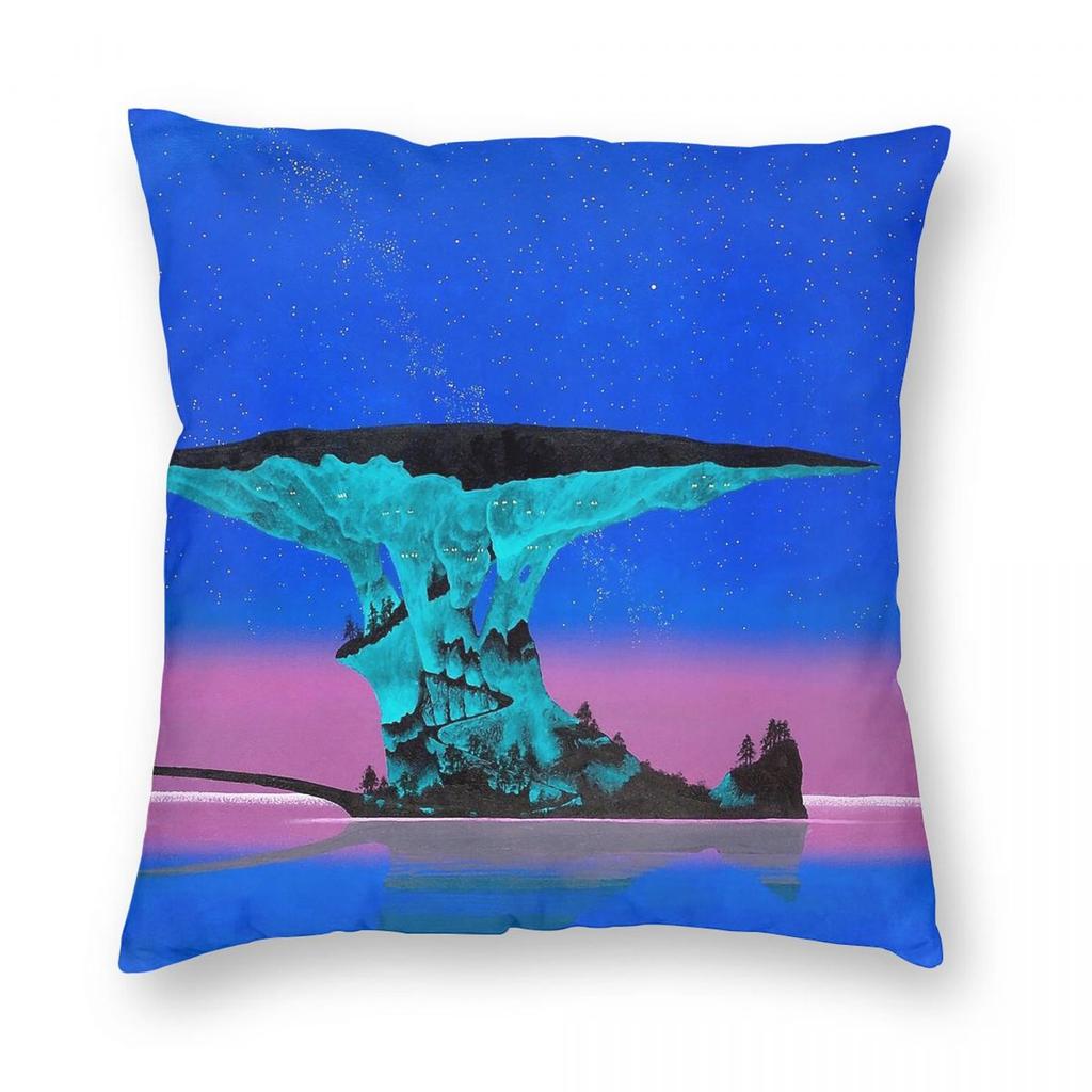 Roger Dean Pathways At Night Square Pillowcase Polyester Linen Velvet Creative Decorative Throw Pillow Case Bed Cushion Cover