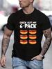 Vintage Graphic TShirt Hotdog Six Pack Humor Design Casual Summer Wear For Unisex And Friends Gifts