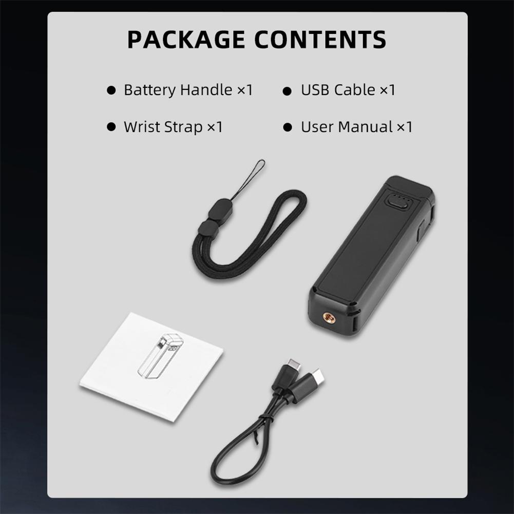 Для DJI Osmo Pocket 3 Портативная ручка-аккумулятор Ручной power bank Аккумулятор для спортивной камеры Рукоятка Зарядное устройство для камеры Аксессуары