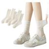 5 Pair Hollow Mesh Crew High Rolling Ultra Loose Socks [Weuiean] Women's Socks, Set, Socks, Spring/Summer, Socks, Socks, Opening, Thin, LKBJ-551