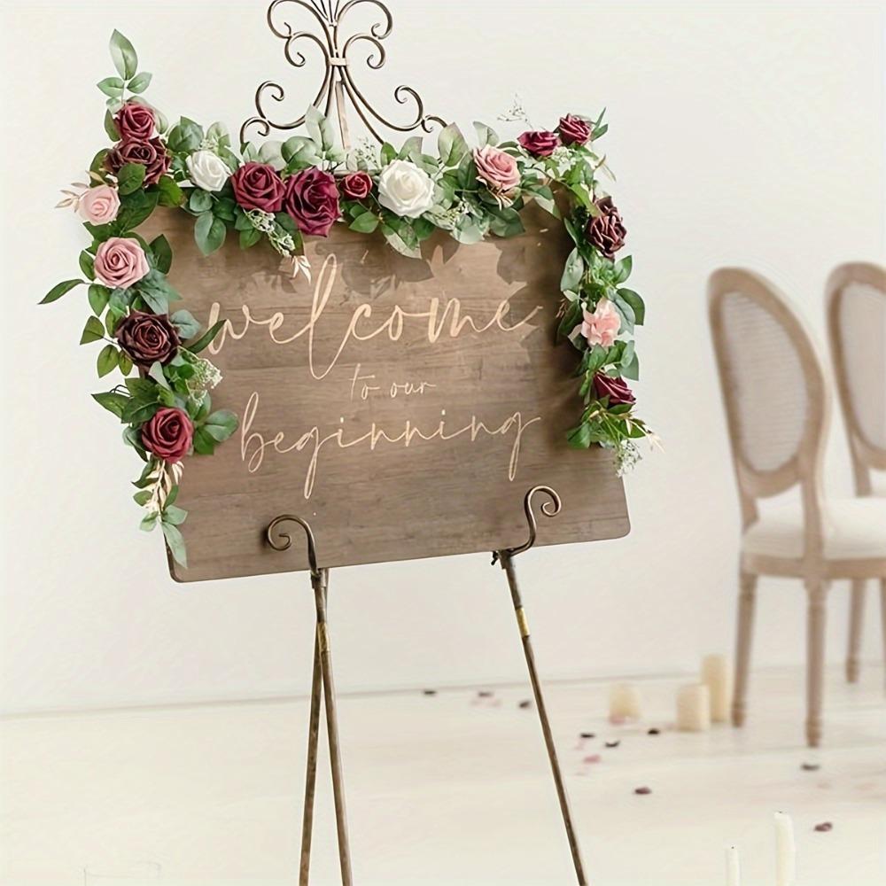 1,85 м Искусственная свадебная арка Цветы Гирлянда из роз Цветочные композиции Настольные центральные украшения Цветочная гирлянда Зеленая гирлянда Фон Настенный декор