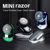 Mini Electric Shaver USB Rechargeable IPX7 Waterproof Wet Dry Portable Travel Shaving Razor Men Beard Trimmer Hair Remover Tool