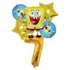Sponge&Bobed Birthday Party Decoration Backdrop Cake Topper Cups Balloon for Kid Party Favor Gift Baby Shower Supplies Accessory