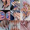 European & American Style Long False Nails - Wear-On Nail Art Patches