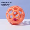 Игрушка для питомца Полый мяч с колокольчиком Интерактивная игрушка для собаки Тренировка апортировки Включает колокольчик Инструмент для снятия скуки у собаки