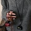 Женская кожаная сумка Кулон Ожерелье Длинная цепочка для свитера DIY Персонализированные украшения Модный аксессуар