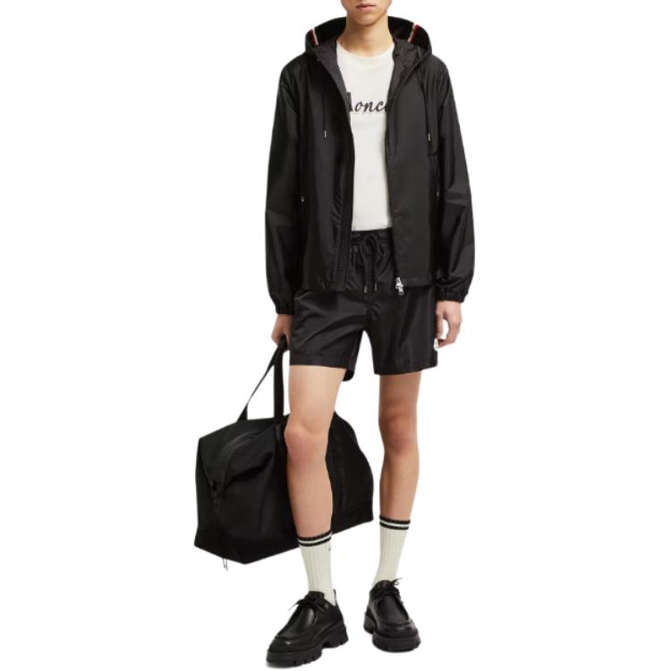 Moncler SS26 Логотип бренда Нашивка Боковой карман Повседневные шорты Мужские шорты L10912C0000453326999