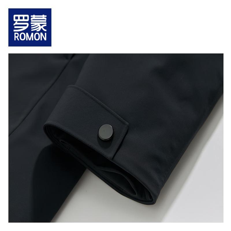 ROMON Men's Mid-Length Business Casual Down Jacket
