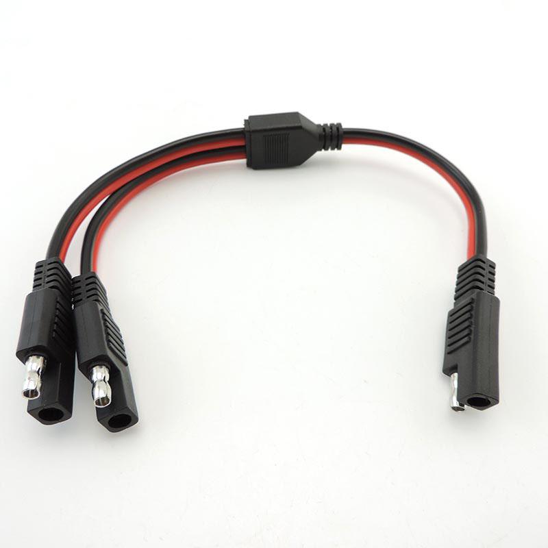 14AWG 20A 1 SAE на 2 SAE Удлинительный кабель питания Система солнечных панелей Разъем для автомобильного аккумулятора Разветвитель Быстроразъемная вилка