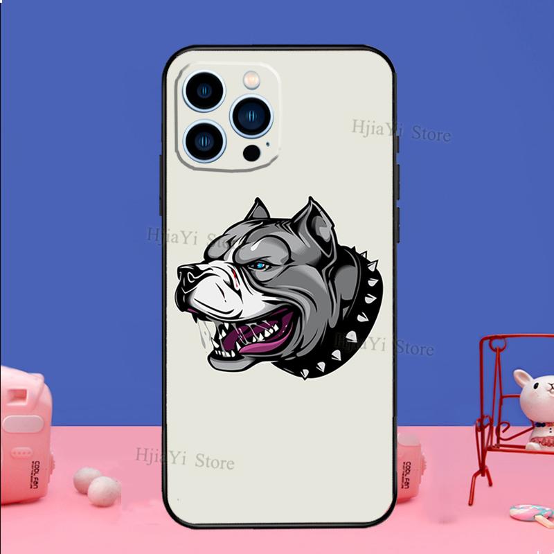 Чехол для телефона с милой собакой Pitbull для iPhone Samsung Galaxy Redmi Xiaomi Oppo OnePlus Note SA 7 8 9 10 11 12 13 14 20 21 22 23 53 54 Pro Max Plus Ultra