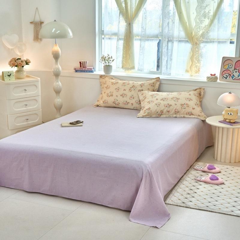 Хлопковая простыня цельная 100 хлопок стеганое одеяло односпальное твил студенческое общежитие односпальное двуспальное домашнее хозяйство чистый хлопок накладка производитель оптом