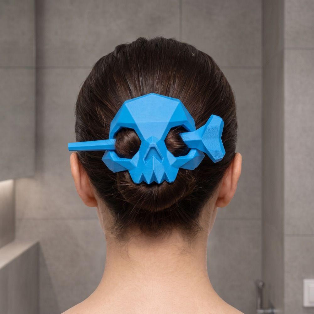 Ghost Skull Skull Hair Sticks Punk Style Women's Hair Clip Halloween Skull Headwear Cosplay Party